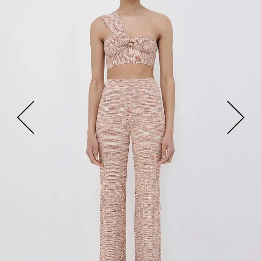 JONATHAN SIMKHAI - GRAYSON SPACE DYE KNIT PANTS- SIZE L- NEVER WORN